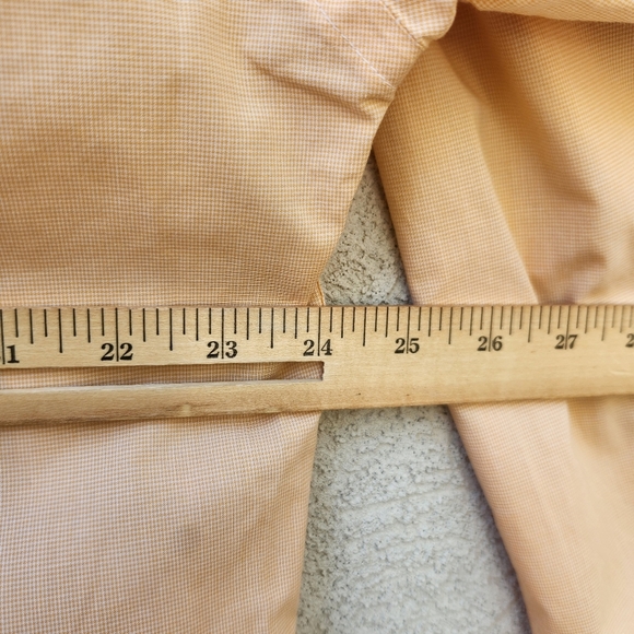 Burberry London Shirt Men’s 16 1/2 R Extra Large Tangerine Imported Cotton USA - Picture 10 of 12